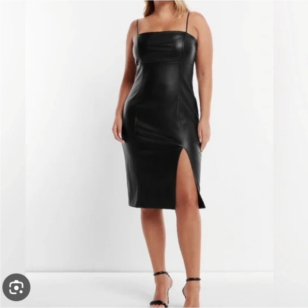 NWT express faux leather dress